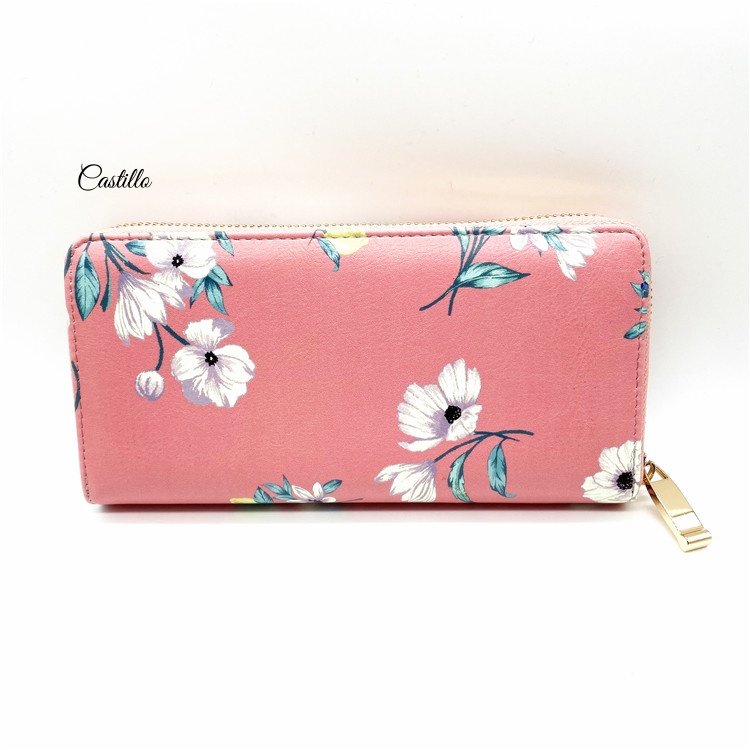 Woman wallet with flower printing